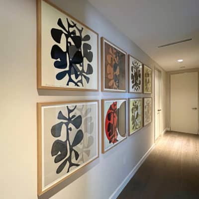 Brondeau suite hallway - MonicaArts Bauhaus artwork